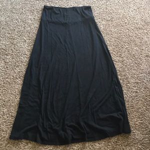 Black maxi skirt